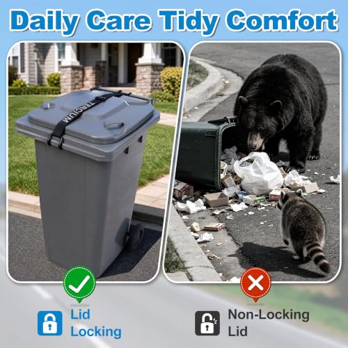 Metal Non-Slip Double Claw Trash Can Lid Lock - Image 7