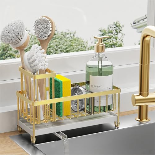 Cisily Sponge Holder for Kitchen Sink, Sink Caddy Organizer - Image 2