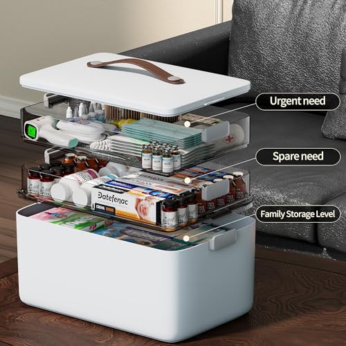 CTIME 3-Tier Medicine Organizer - Portable Medicine Cabinet - Image 3