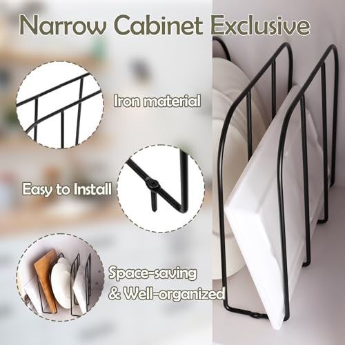 WANGDEFA 2 Pack Base Cabinet Tray Dividers 11.8 * 9 * 3inch - Image 4