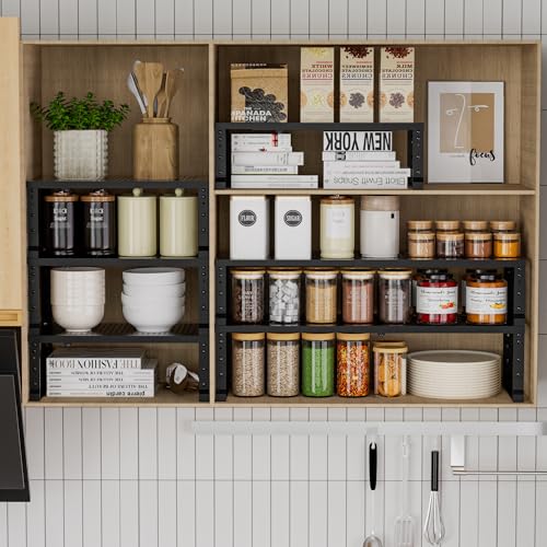 Metal Stackable Expandable Storage Rack, Thickened Steel - Image 3