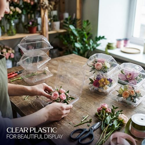 Royal Imports Clear Plastic Corsage Box Flower Boutonniere 5x4x3 - Image 4