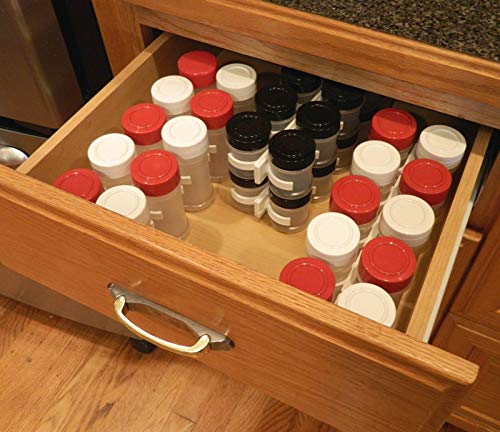 Organizer Rack 20 Cabinet Door Spice Clips - Image 5