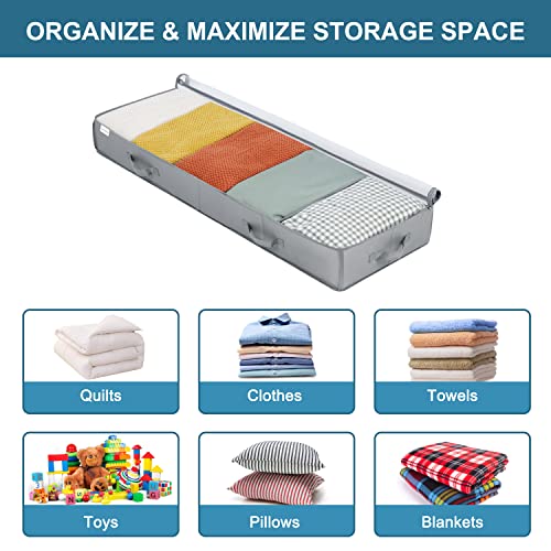 Under Bed Storage Containers, 2 Pack Under the Bed Bags - Image 4
