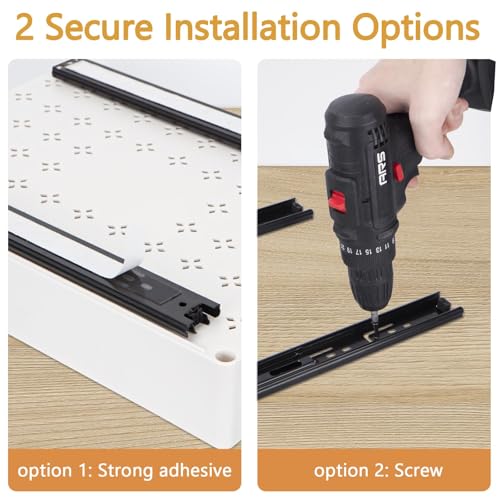 3 Pack Pull Out Drawers for Cabinets with Metal Slides - Image 7