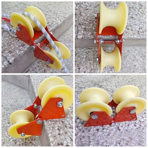 90 Degree Angle Lifting Pulley System Roof Top, Rope Block - Image 8