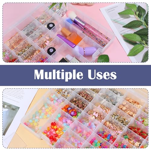 2 Pcs Large 48 Grids Clear PP Plastic Organizer Box | All Products - Image 5