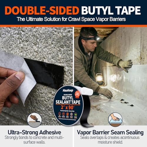 Butyl Sealant Tape & Nylon Rivets Combo Kit - 2" x 90 Ft Tape - Image 3