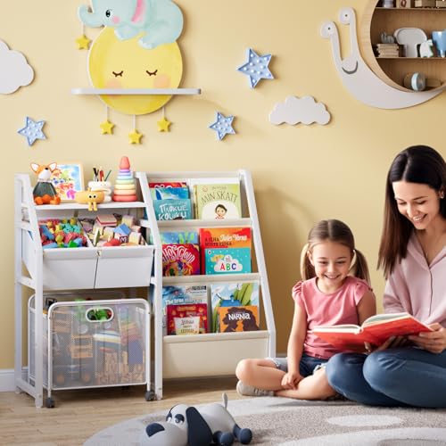 LATIBELL Kids Bookshelf Toy Storage Organizer & 2 Bi | All Products - Image 7
