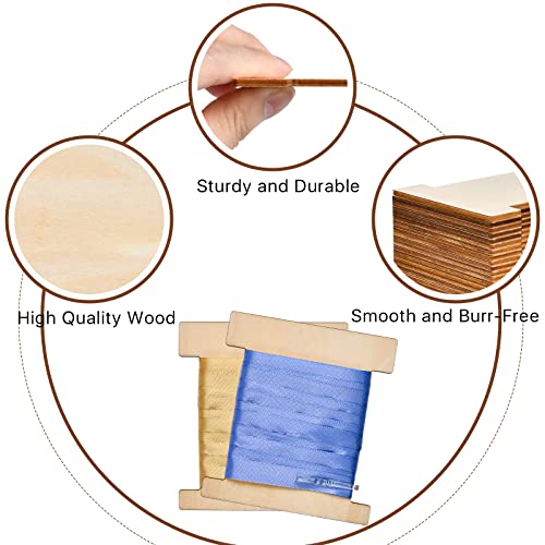 200 Pcs Ribbon Storage Organizer Set, Flat Wood Ribbon - Image 5