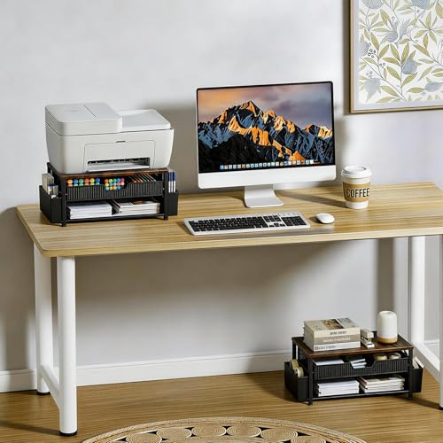 Printer Stand for Desk, Desktop Printer Shelf for Home Office - Image 7