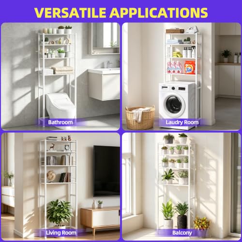 KMwisde 4 Tier Over The Toilet Storage, Bathroom Organizer - Image 8