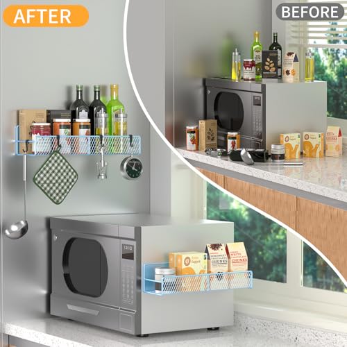 Magnetic Spice Rack for Refrigerator, 2 Pack Metal - Image 4