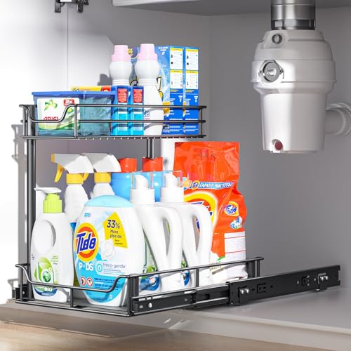 LAMU Under Sink Organizer, Pull Out Cabinet Organizer - Image 6