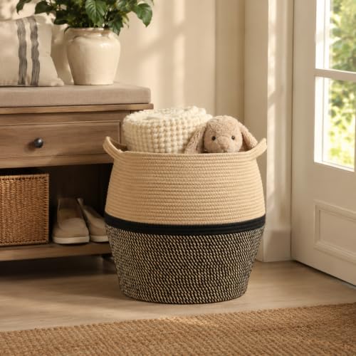 KAKAMAY Woven Baskets for Storage(17"x17"),Large Cot | All Products - Image 5