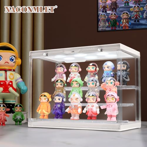 LED Acrylic Display Case for Collectibles, Cordless Power - Image 6