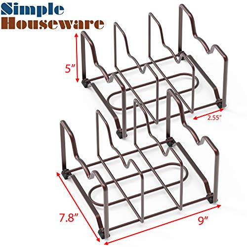Simple Houseware Cabinet Bakeware Organizer Rack Holder, 2 Pack - Image 3