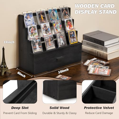 Emfogo Trading Card Display, 3-Tier Card Display Case - Image 4