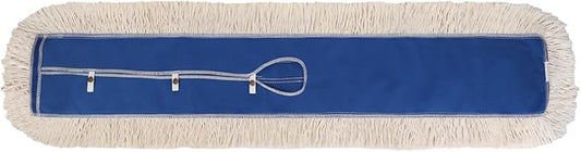 48 Inch Commerial Dust Mop Head Replacement : Mircofiber Dust Mop Head Refills for Industrial & Janitorial Supplies, Heavy Duty Mop Head for Hardwood Floor Cleaning,Blue (48 Inch - 1 Pack)