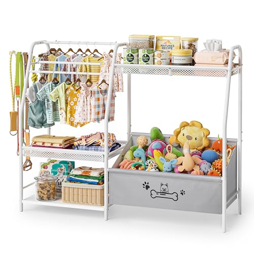 Large Dog Toy Basket with Dog Storage Organizer, Trapezoid - Image 4