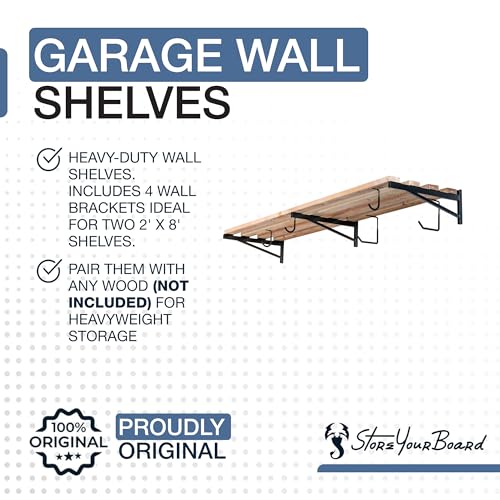StoreYourBoard 24 Inch Heavy Duty Shelf Brackets, Set of 3 - Image 6