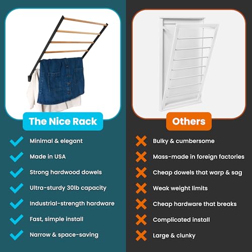 Wall Mounted Drying Rack – Foldable Laundry Drying Rack - Image 6