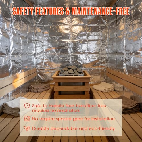 Sauna Foil Vapor Barrier, 4FT x 100FT 400 sqft Aluminum - Image 7