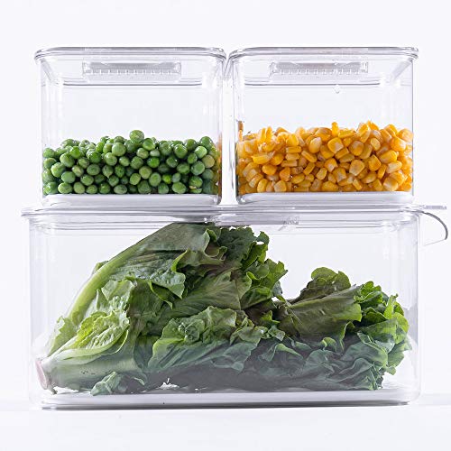 SANNO Produce Saver Containers for Refrigerator - Stackable - Image 5