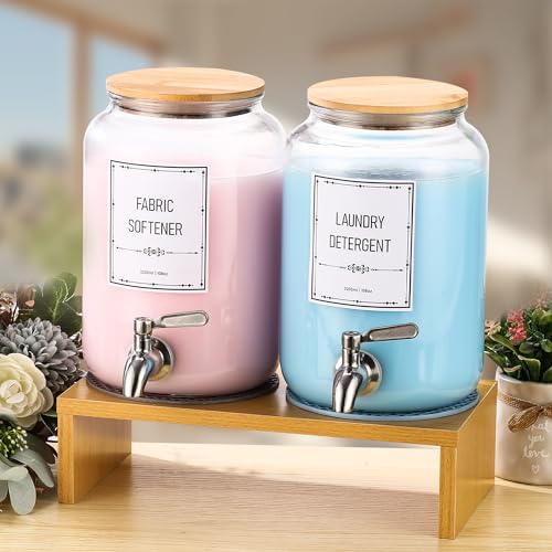 Laundry Detergent Dispenser. 0.9 Gallon Glass Laundry Soap - Image 6