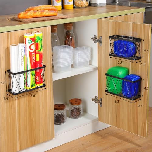 YIGII 3 Pack Adhesive Cabinet Organizer - Wall Mounted Pantry - Image 5