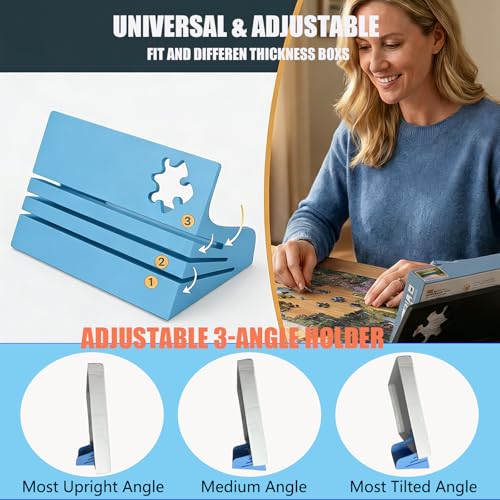 2PCS Jigsaw Puzzle Box Stand-Hands-Free Puzzle Lid Holder&Viewer - Image 3