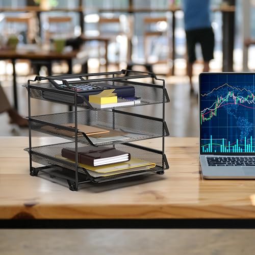 Deco Brothers Stackable Sliding Letter Tray Paper Organizer, 3 - Image 3