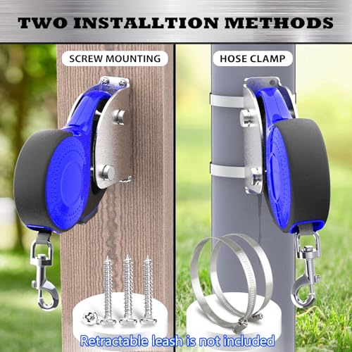 Heavy Duty Retractable Dog Leash Holder,Secure Wall Mount - Image 6