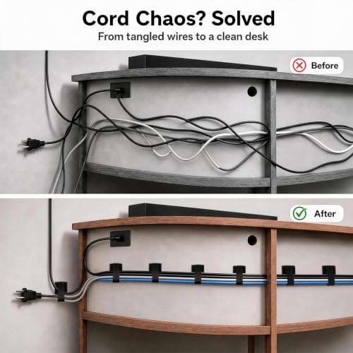 100 Pcs Cable Management Under Desk, Cable Ties - Image 3