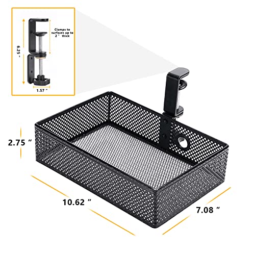 Under Desk Drawer, Clamp on Desk Organizer Hanging D | All Products - Image 7