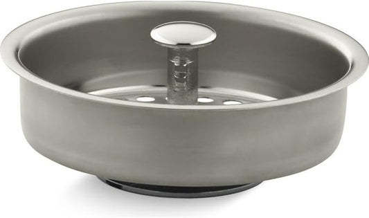 Kohler K-8803-SN 3-1/2"-4" Sink Strainler Basket Less Drain Nickel