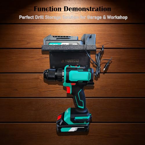 Heavy Duty Drill Holder Wall Mount, Steel Drill Holder & - Image 4
