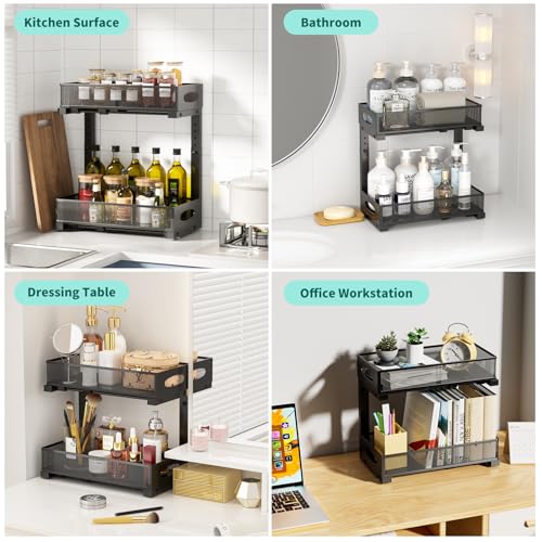 Under Sink Organizer, 2-Pack of 2-Tier Metal Slide O | All Products - Image 7