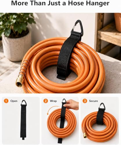 Hose Hanger Wall Mount, Garden Hose Holder Heavy Duty - Image 5