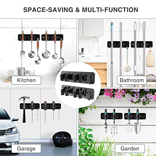 homeasy Wall Mount Mop and Broom Holder, Heavy Duty - Image 7