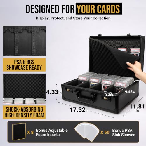 4-Row Graded Card Storage Box - Graded Card Case | Home Organization - Image 3