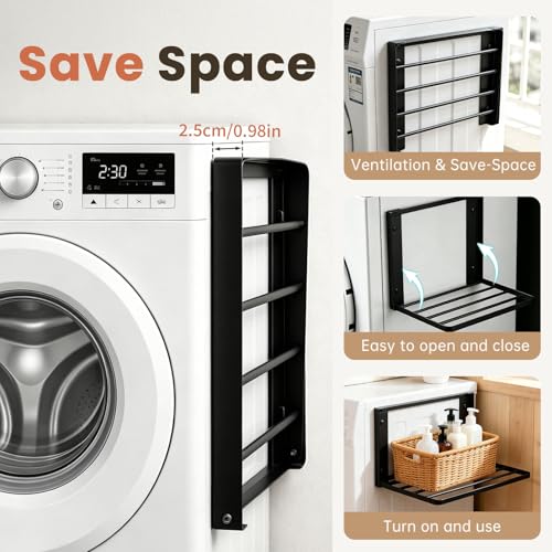 Foldable Wall Mounted Clothes Drying Rack,Space-Saving - Image 7