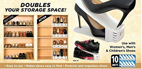 Shoe Slotz Space-Saving Storage Units in Ivory | As Seen on TV | - Image 3