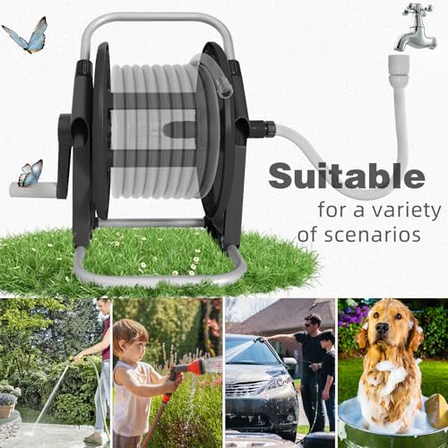Garden Water Hose Reel,Holds 50-60 Ft of 5/8" Hose - Image 6