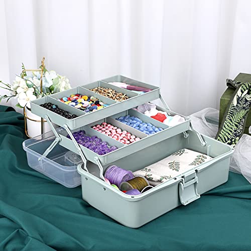 BTSKY 3-Layer Plastic Dividing Storage Box Craft Organizer - Image 7