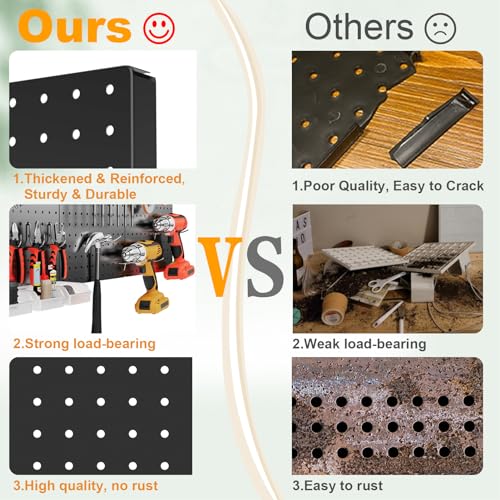 FZK Peg Board Wall Organizer Kit. Heavy Duty, 82PCS | All Products - Image 5