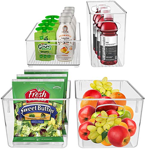 Sorbus Plastic Storage Bins Stackable Clear Pantry Organizer Box - Image 2