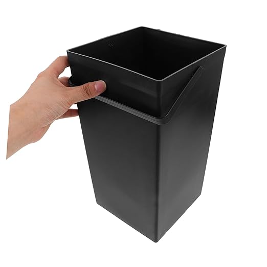 GLEAVI Square Utility Bucket with Handle Heavy Duty Trash Can Inner Bucket for Kitchen Bathroom Garden and Hotel Use Versatile for Indoor and Outdoor Applications