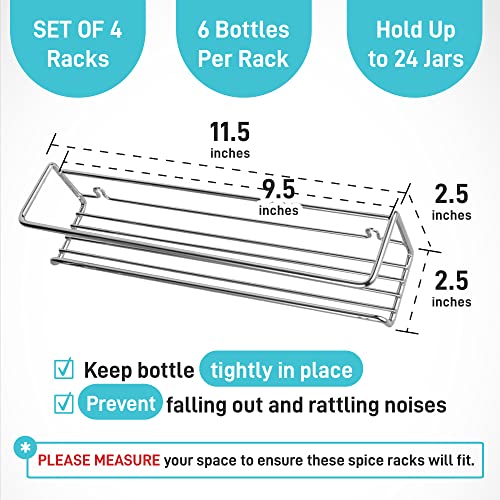 Ultimate Hostess Spice Rack Wall Mounted 4 Tier – - Image 5