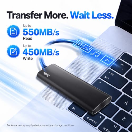 Netac ZSlim 250GB Portable SSD, Up to 550MB/s Read and 450MB/s - Image 3